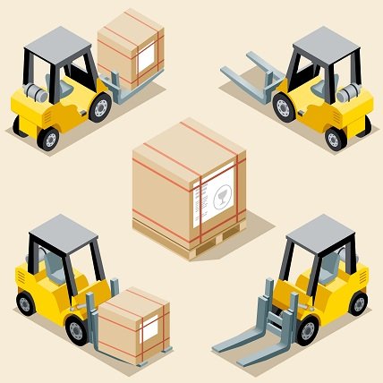 forklifts used in materials handling