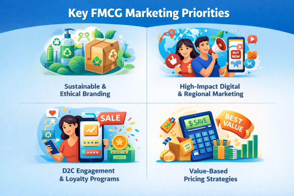 Key FMCG marketing priorities.