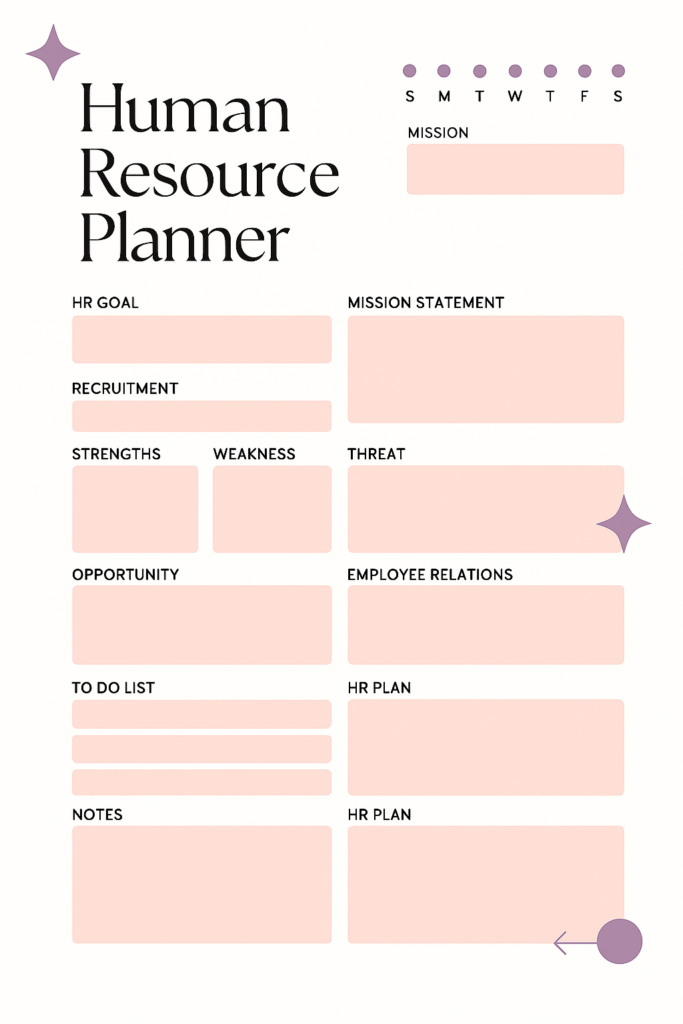 Human Resource Planner for manpower planning.