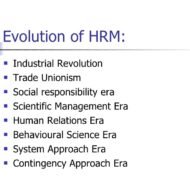 Evolution and Growth of Human Resource Management