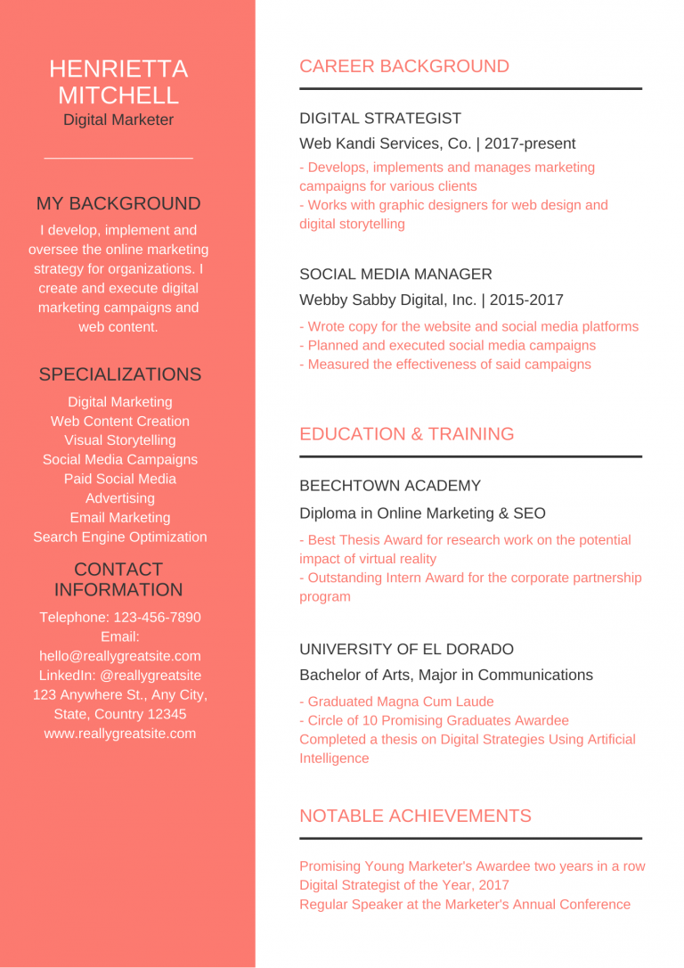 professional resume - Management Guru | Management Guru