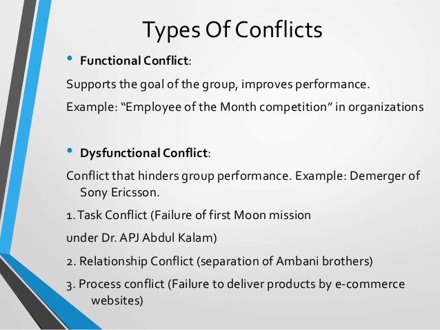 functional conflicts