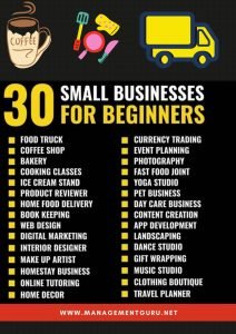 30 small business for beginners