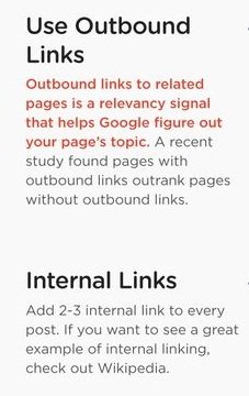 Outbound and Internal Links