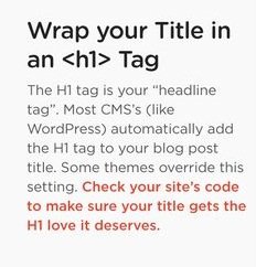 Wrap your title in H1 tag