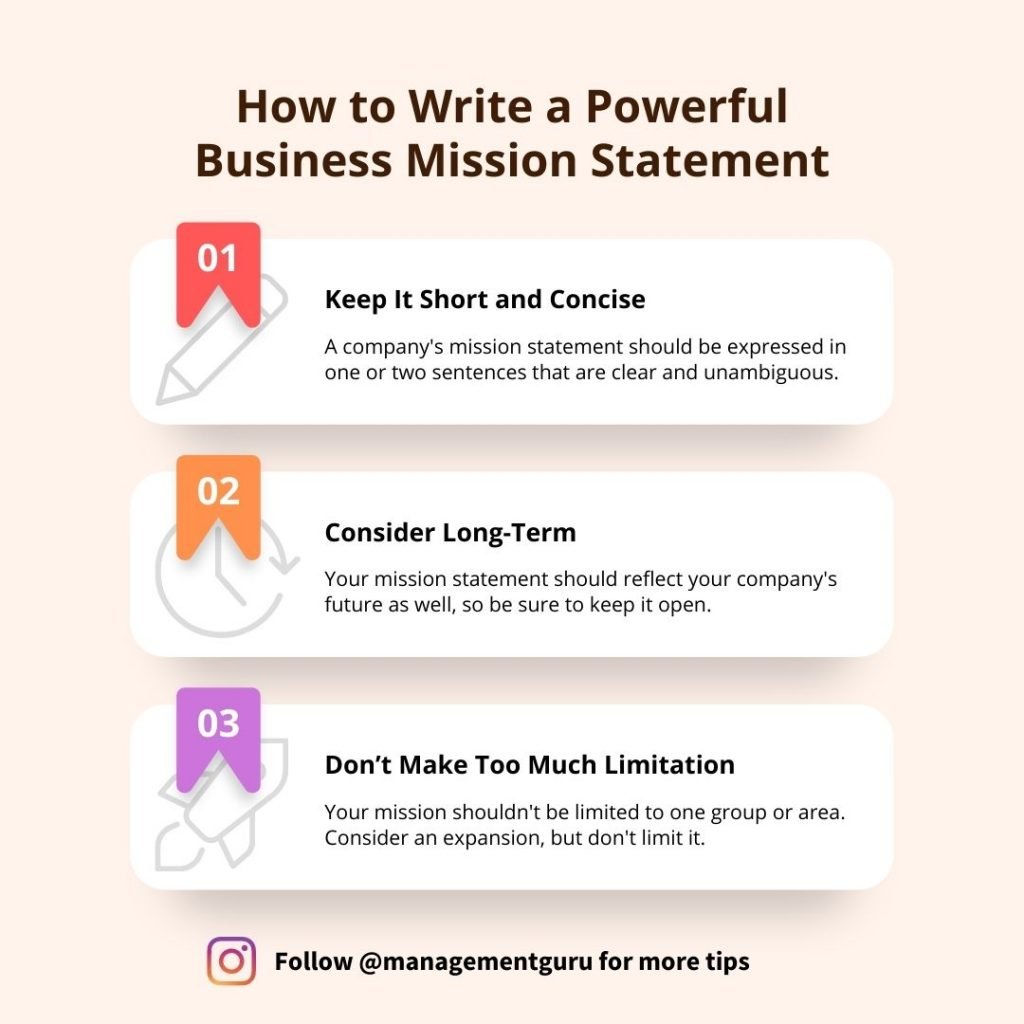 How to write a powerful business mission statement?