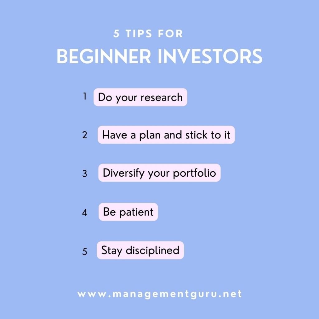5 tips for beginner investors in stock market.