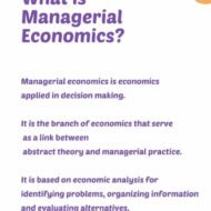 What is Managerial Economics