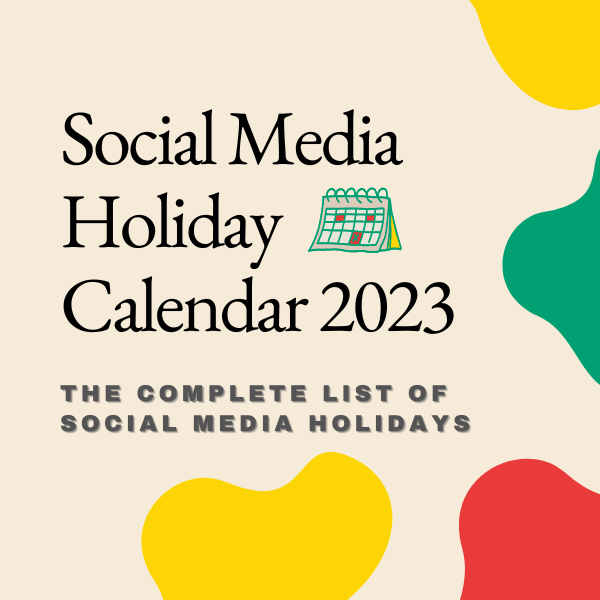 Social media holiday calendar 2023