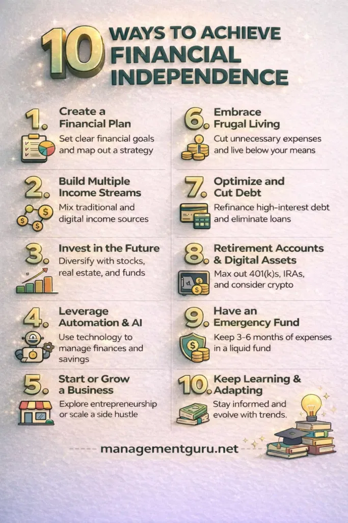 10 Ways to Achieve Financial Independence in 2026 and Beyond.